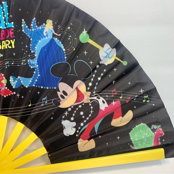 NWT. Disney Large fan with Electrical Parade Folding Hand Fan. - Picture 3 of 7